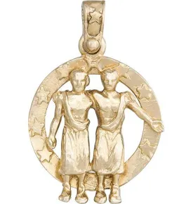 Large Gemini Zodiac Charm