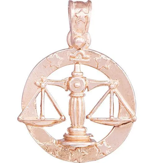 Large Libra Zodiac Charm