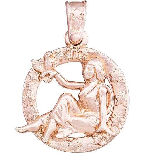 Large Virgo Zodiac Charm