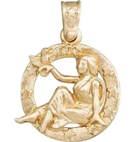 Large Virgo Zodiac Charm