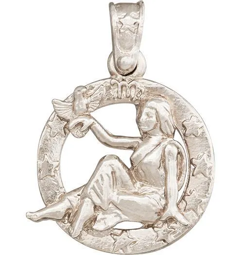 Large Virgo Zodiac Charm