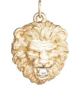 Lion Charm With Diamond