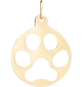 Medium Paw Print Cutout Charm