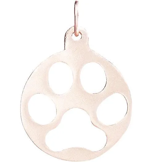 Medium Paw Print Cutout Charm