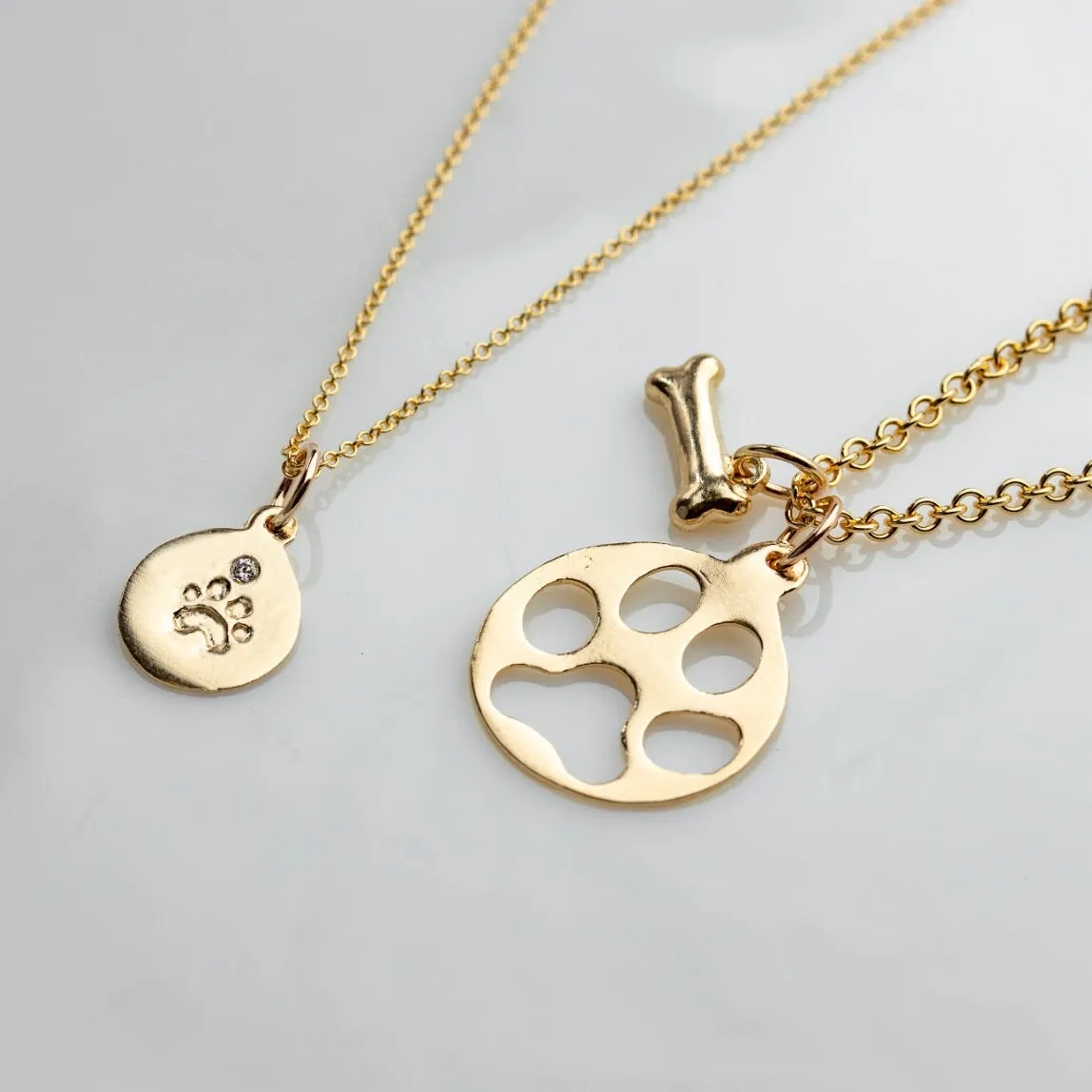 Medium Paw Print Cutout Charm