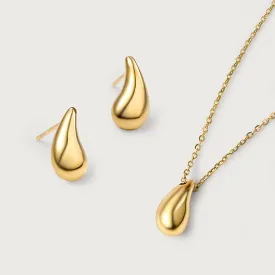 Molto Drop Earring and Drop Necklace collection in 9K Gold