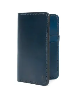 Navy Vertical Card Wallet