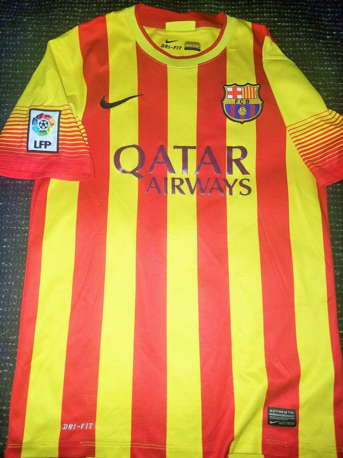 Neymar Barcelona Senyera 2013 2014 Jersey Shirt Camiseta S