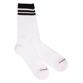 Panda Bamboo Socks - Athletic White