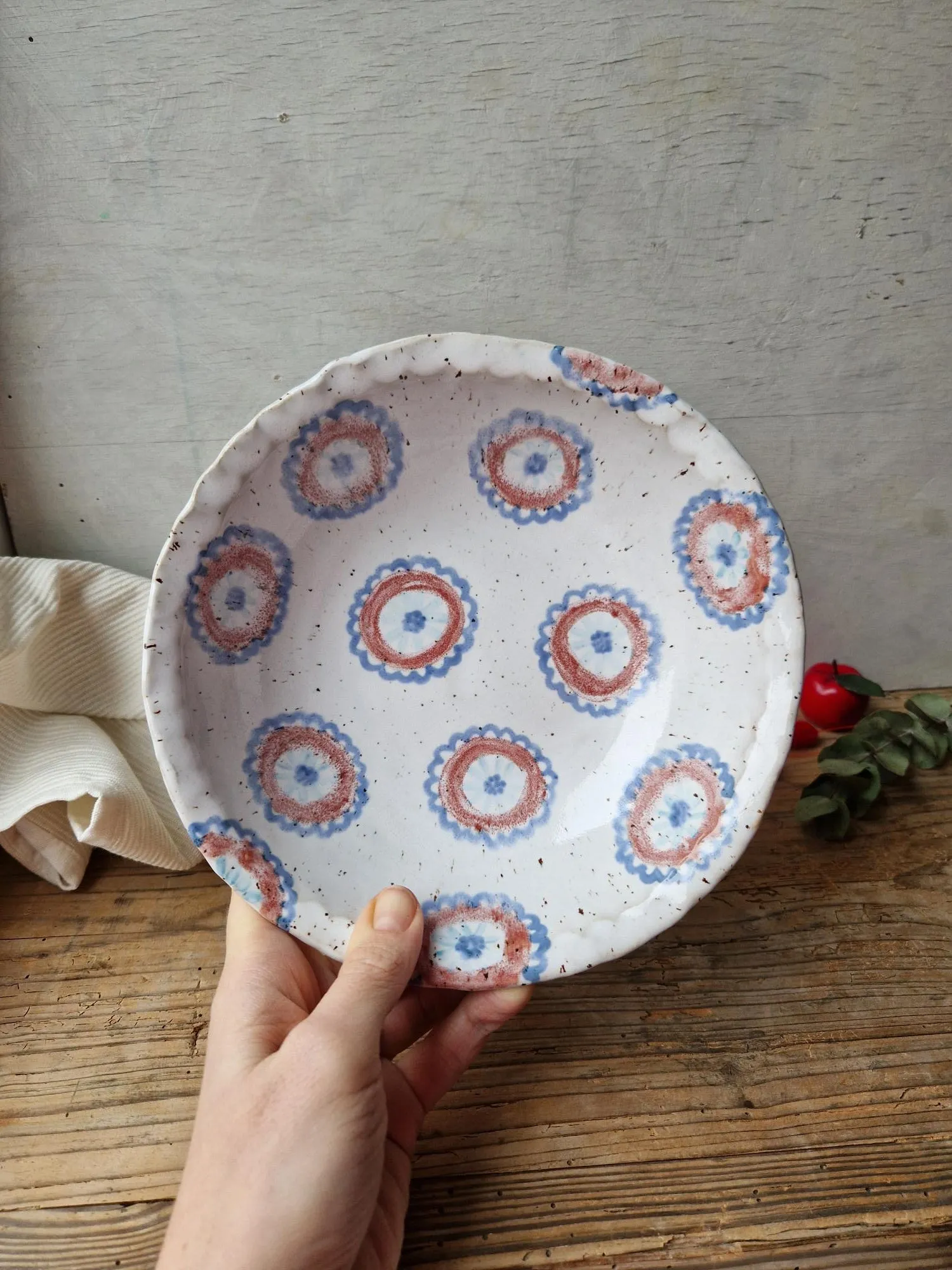 Pasta bowl handpainted No. 20