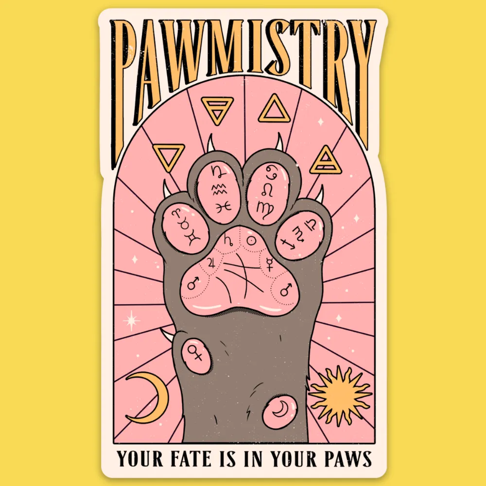 'Pawmistry' Sticker