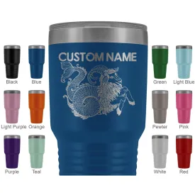 Personalized Capricorn Zodiac Star Sign Travel Tumbler, Capricorn Tumbler, Best Capricorn Birthday Gift, Tumbler With Lid (20 oz or 30 oz)