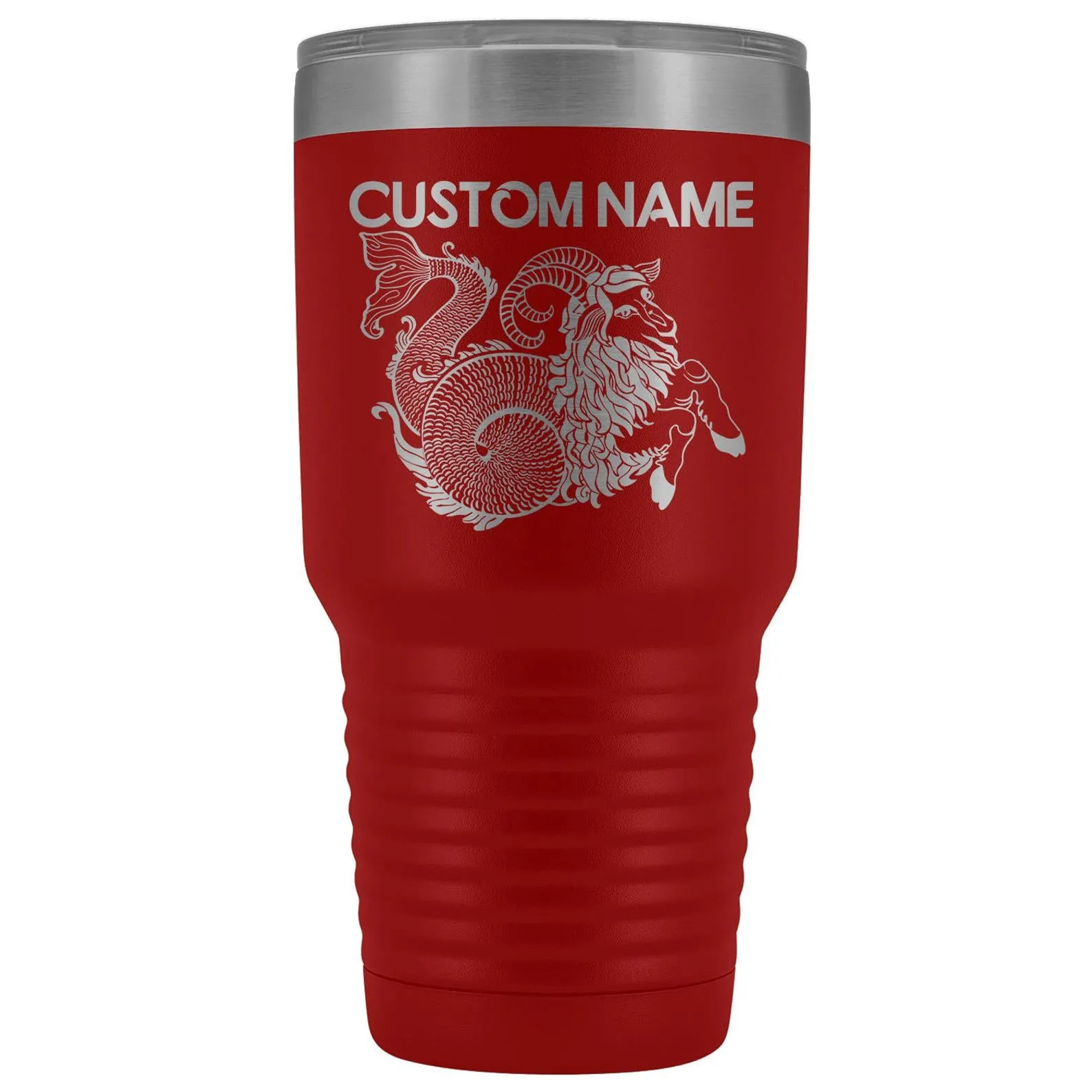 Personalized Capricorn Zodiac Star Sign Travel Tumbler, Capricorn Tumbler, Best Capricorn Birthday Gift, Tumbler With Lid (20 oz or 30 oz)