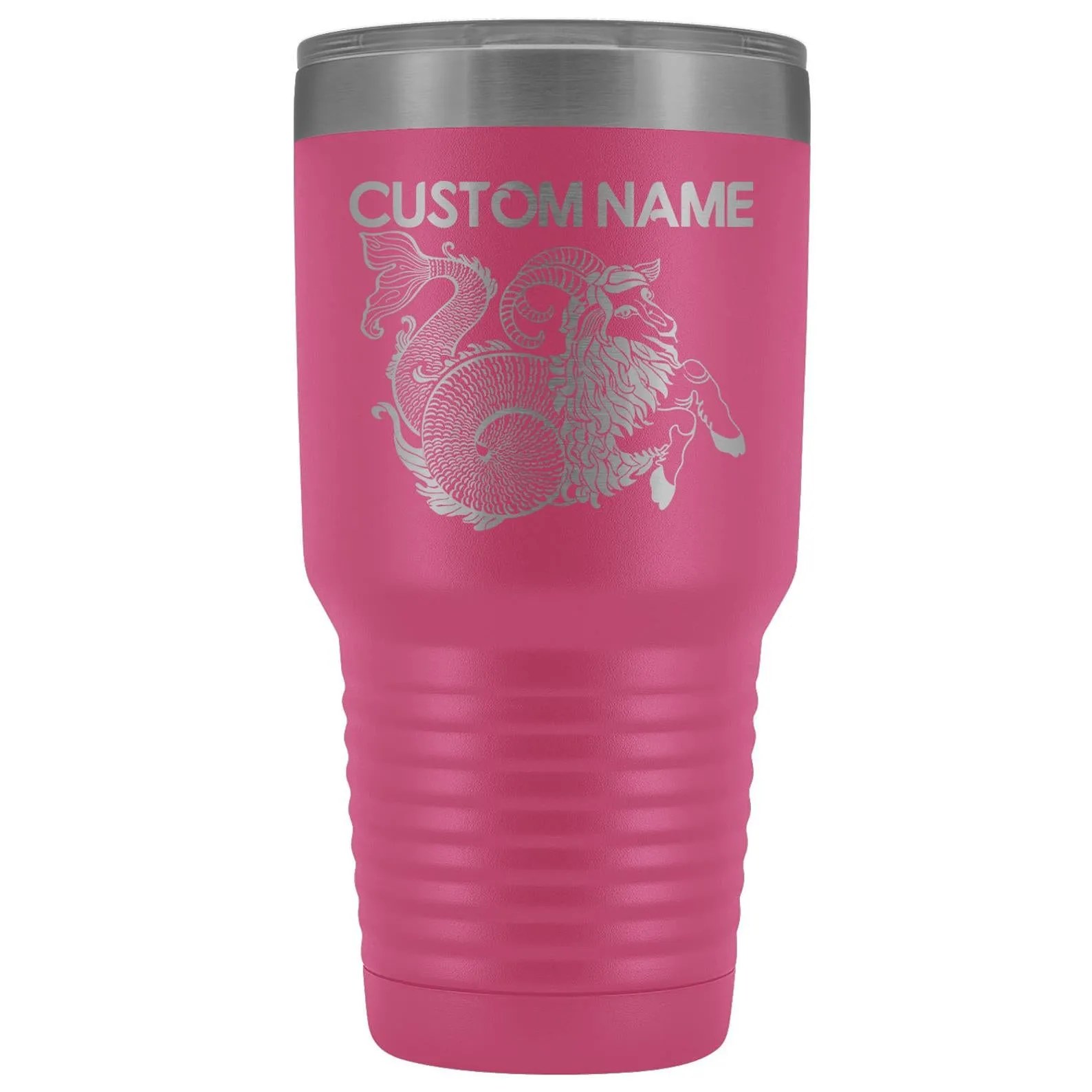 Personalized Capricorn Zodiac Star Sign Travel Tumbler, Capricorn Tumbler, Best Capricorn Birthday Gift, Tumbler With Lid (20 oz or 30 oz)