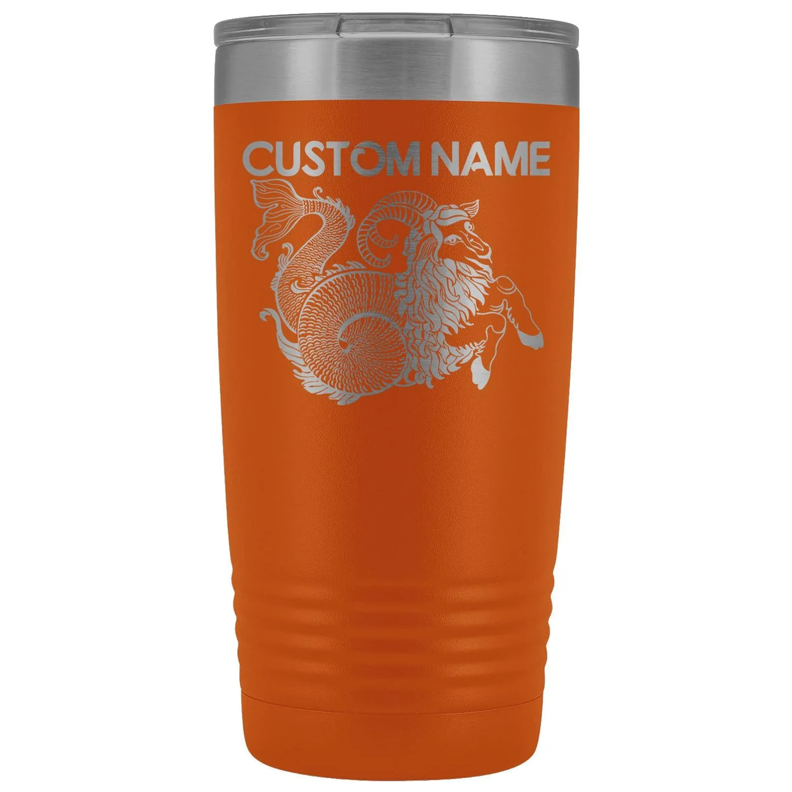 Personalized Capricorn Zodiac Star Sign Travel Tumbler, Capricorn Tumbler, Best Capricorn Birthday Gift, Tumbler With Lid (20 oz or 30 oz)