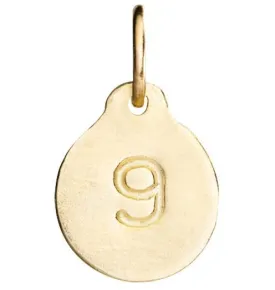 "9" Number Charm