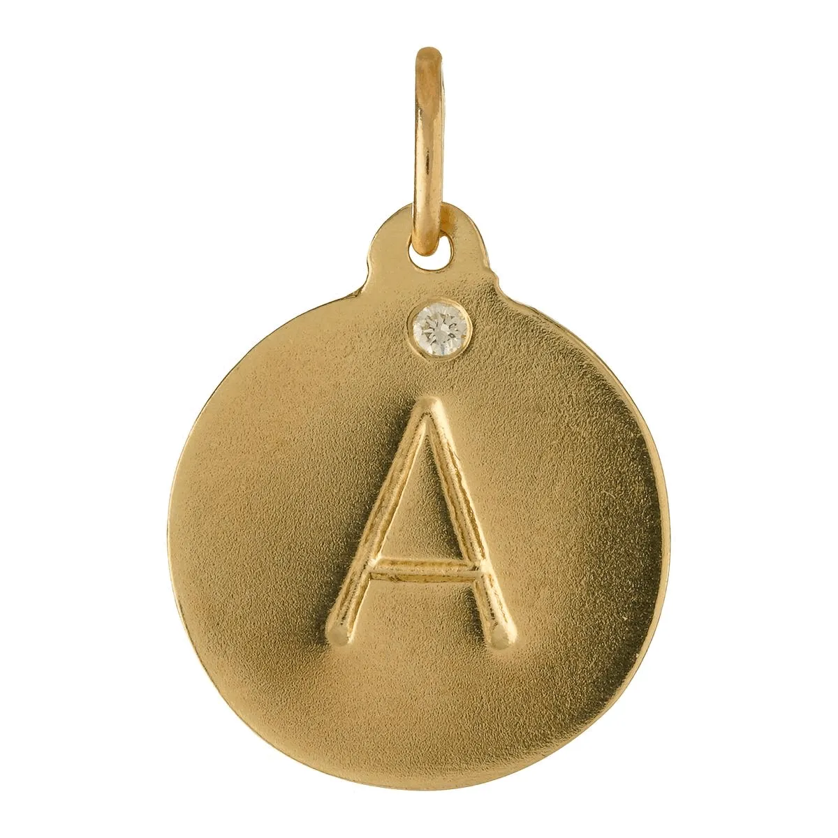 "E" Alphabet Charm With Diamond