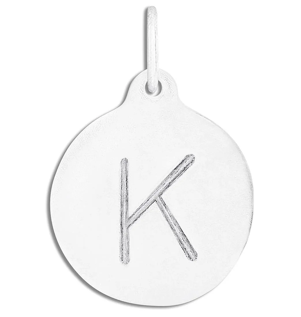 "K" Alphabet Charm