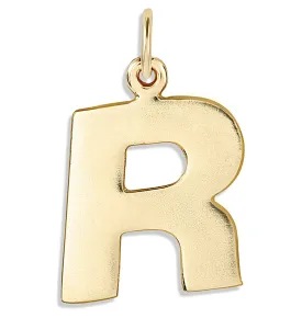 "R" Cutout Letter Charm