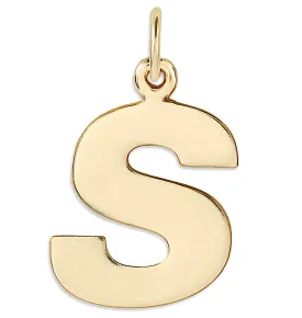 "S" Cutout Letter Charm