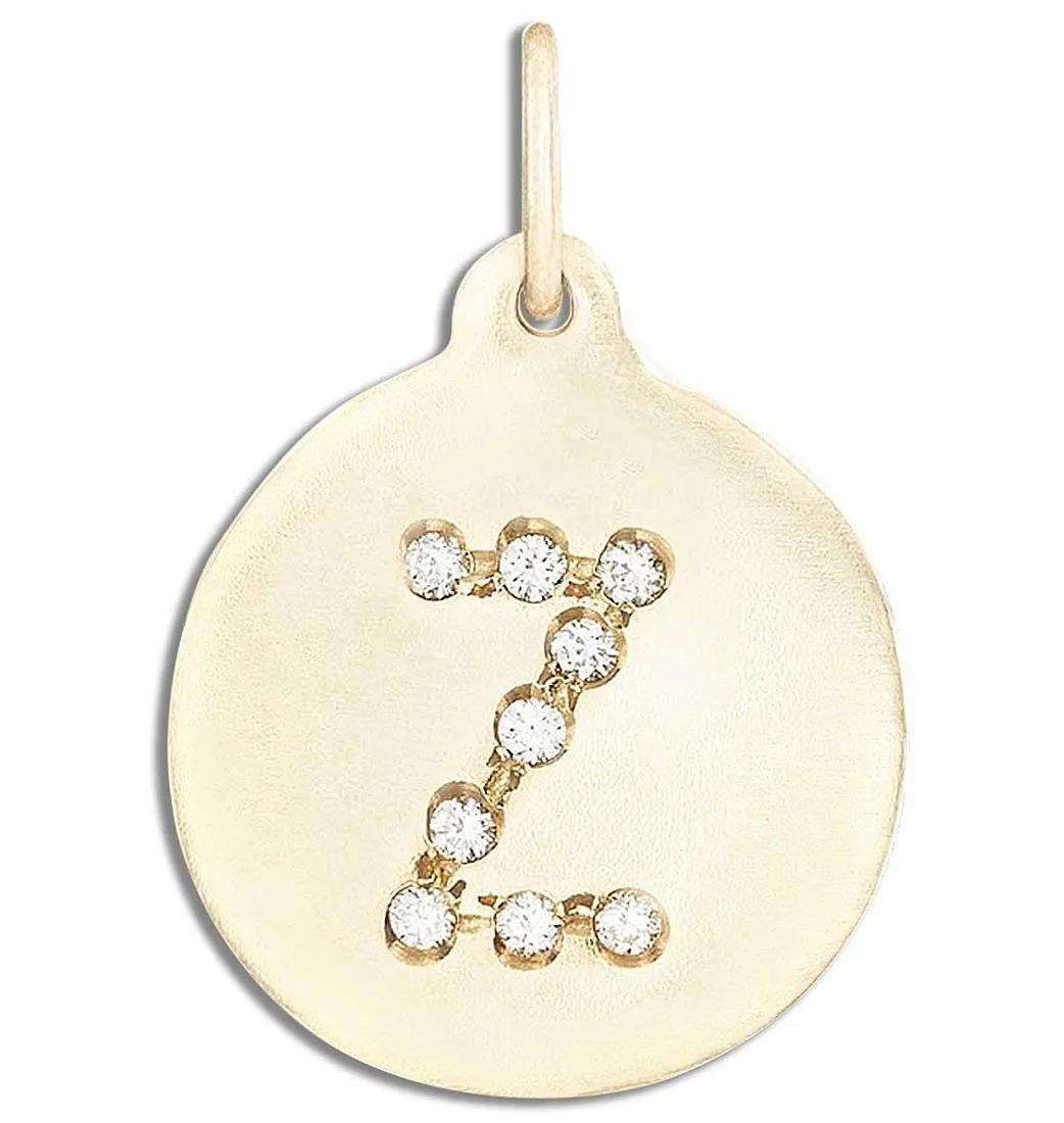 "Z" Alphabet Charm Pavé Diamonds