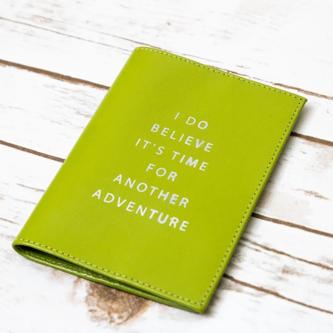 SOOTHI GENUINE LEATHER “ANOTHER ADVENTURE” PASSPORT COVER