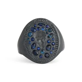 St Catherine Sapphire Signet Ring