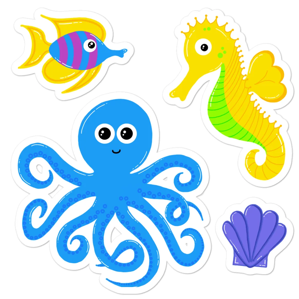 Underwater Pals 5.5" Sticker Set