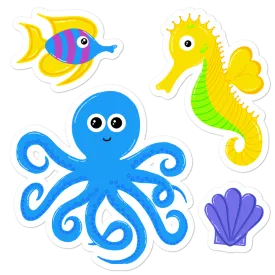 Underwater Pals 5.5" Sticker Set