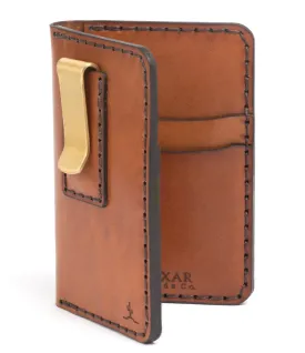 Vertical Card Wallet with Money Clip